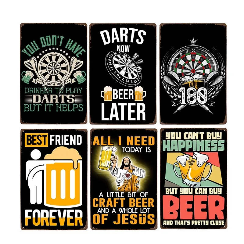

Tin Sign Retro Beer Logo Metal Poster Plaque Bar Cafe Ice Drink Club Vintage Wall Decoration Plate Home Decor 20x30cm