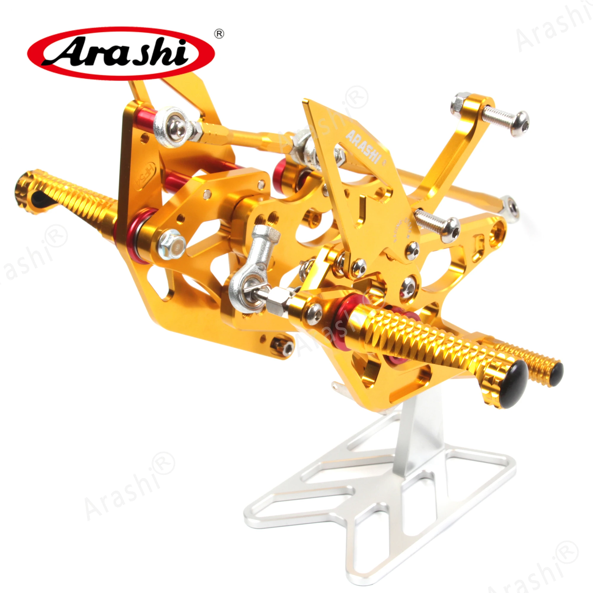 Араши CNC регулируемая подножка для YAMAHA YZF R1 2005 2006 подножки задние комплекты Rearsets