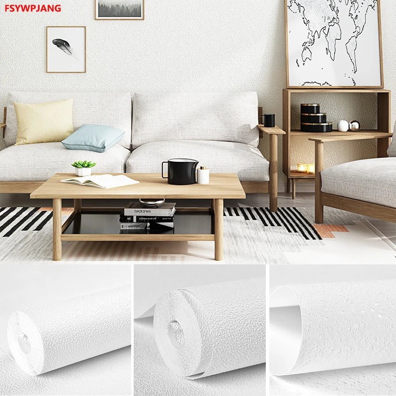 

Скандинавские простые обои из диатомовой грязи нетканые обои чистый цвет простые 3D трехмерные для гостиной спальни украшения настенные на...