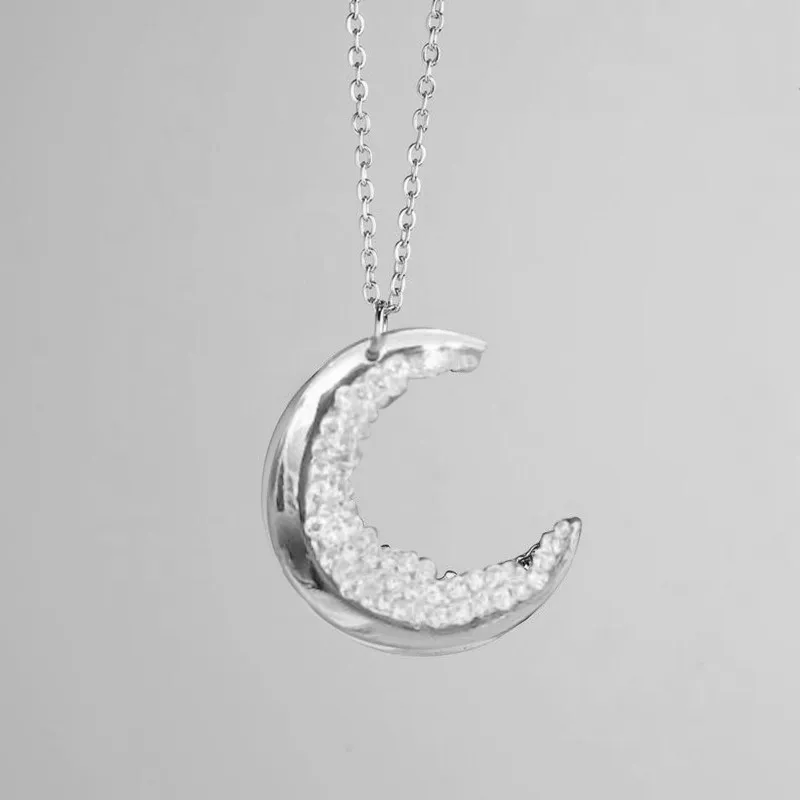 Женское ожерелье с полумесяцем ислам милый кулон сердце украшение из