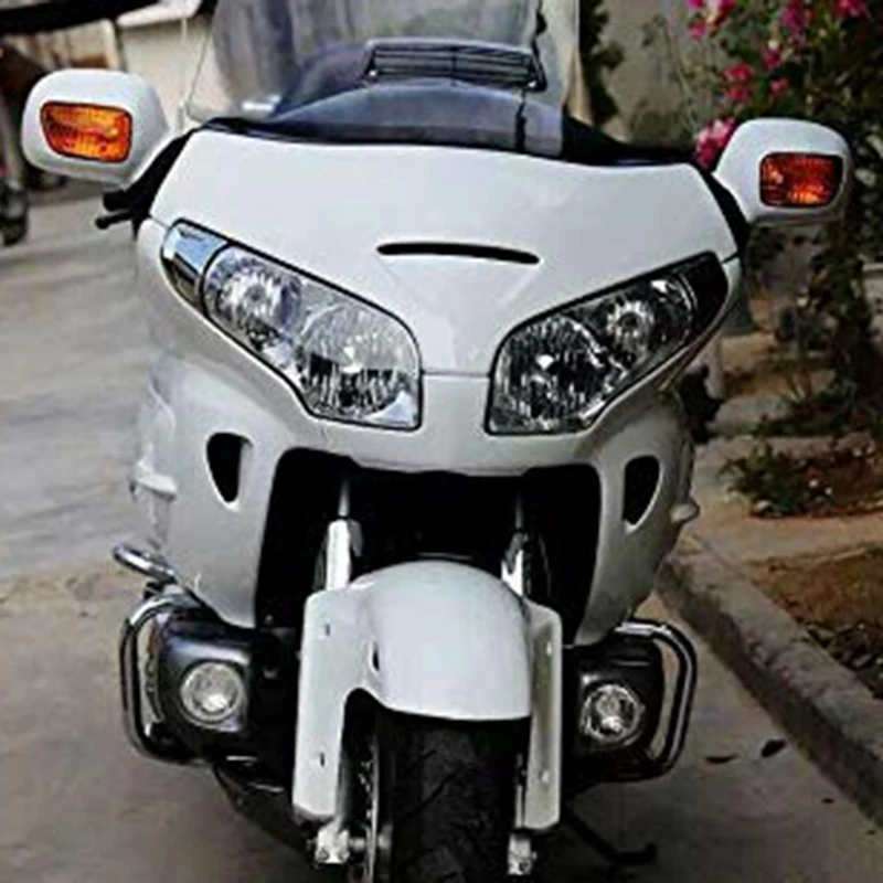 Мотоциклетные хромированные передние фары накладки украшения для Honda Goldwing Gold Wing Gl1800 2001-2011(упаковка 2