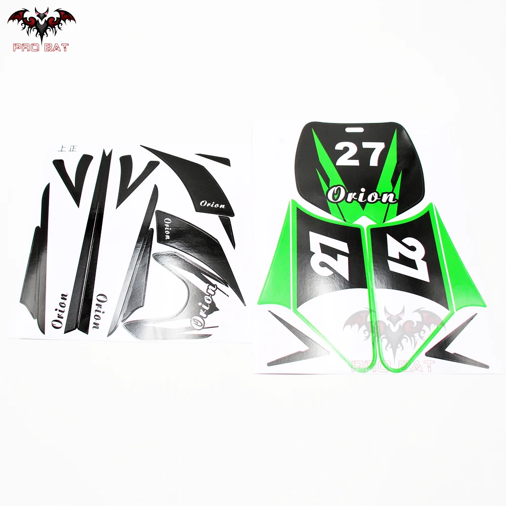 Зеленая наклейка переводная картинка 43cc 47cc 49cc грязеотталкивающая деталь для