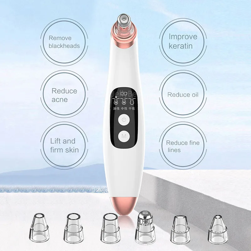 Blackhead Remover T Zone Pore Acne Pimple Removal Face Deep Nose Cleaner Vacuum Suction Facial Diamond Beauty Clean Skin Tool | Красота и