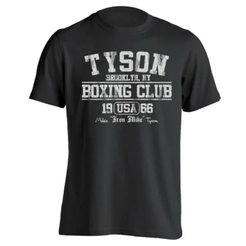 

Tyson Boxing Club Retro Iron Man Mike 80S Black Basic Men's T-Shirt
