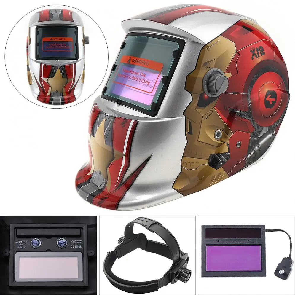 Маска для лица Железный человек/электрическая Сварочная маска/Сварочная маска
