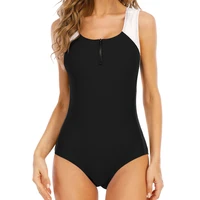 2021 womens zip front one piece swimwear racerback surf suit push up bathing suit bodysuits beach wear monokini