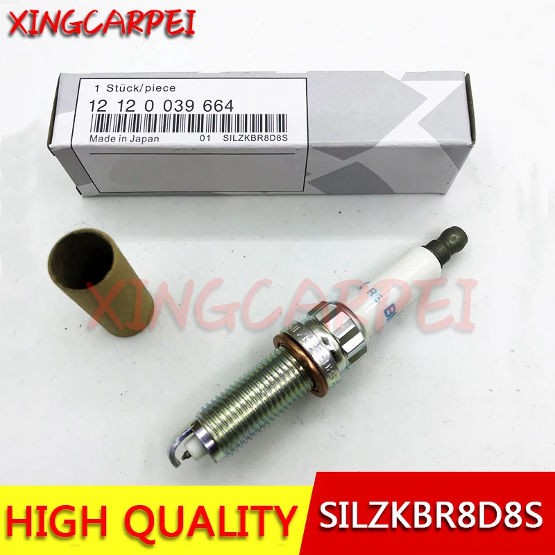 4 × SILZKBR8D8S 12120039664 Свеча зажигания для BMW 228i 320i 328i 428i 528i X3 X4 автозапчасти|Свечи и