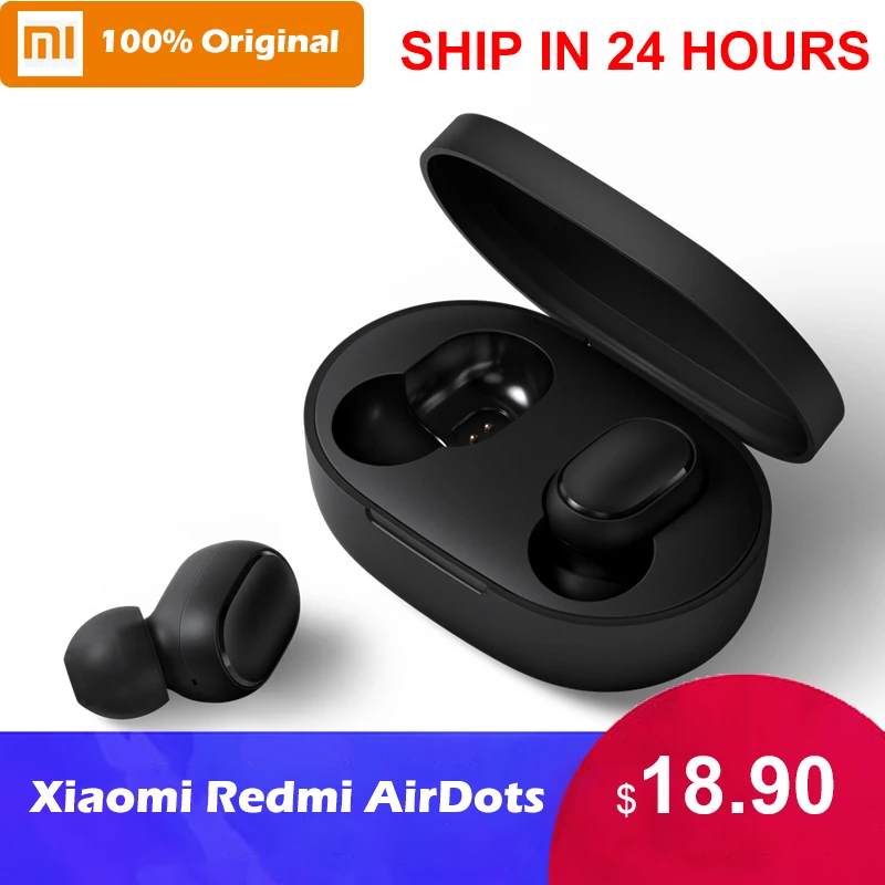 Оригинальные Xiao mi Red mi AirDots TWS mi True Беспроводные Bluetooth 5,0 наушники DSP шумоподавление Гарнитура наушники контроль AI