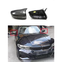 for bmw 3 series g20 g28 2018 2021 lhd real carbon fiber car side wing rear view mirror caps cover case shell replacement