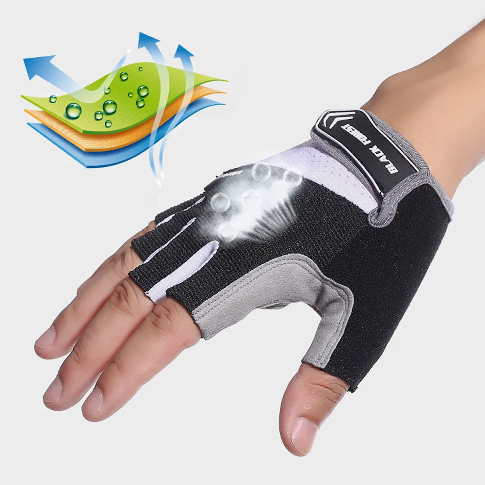 Unisex Cycling Anti-slip Anti-sweat Men Women Half Finger Gloves Breathable Anti-shock Sports MTB Bike Bicycle Glove | Спорт и
