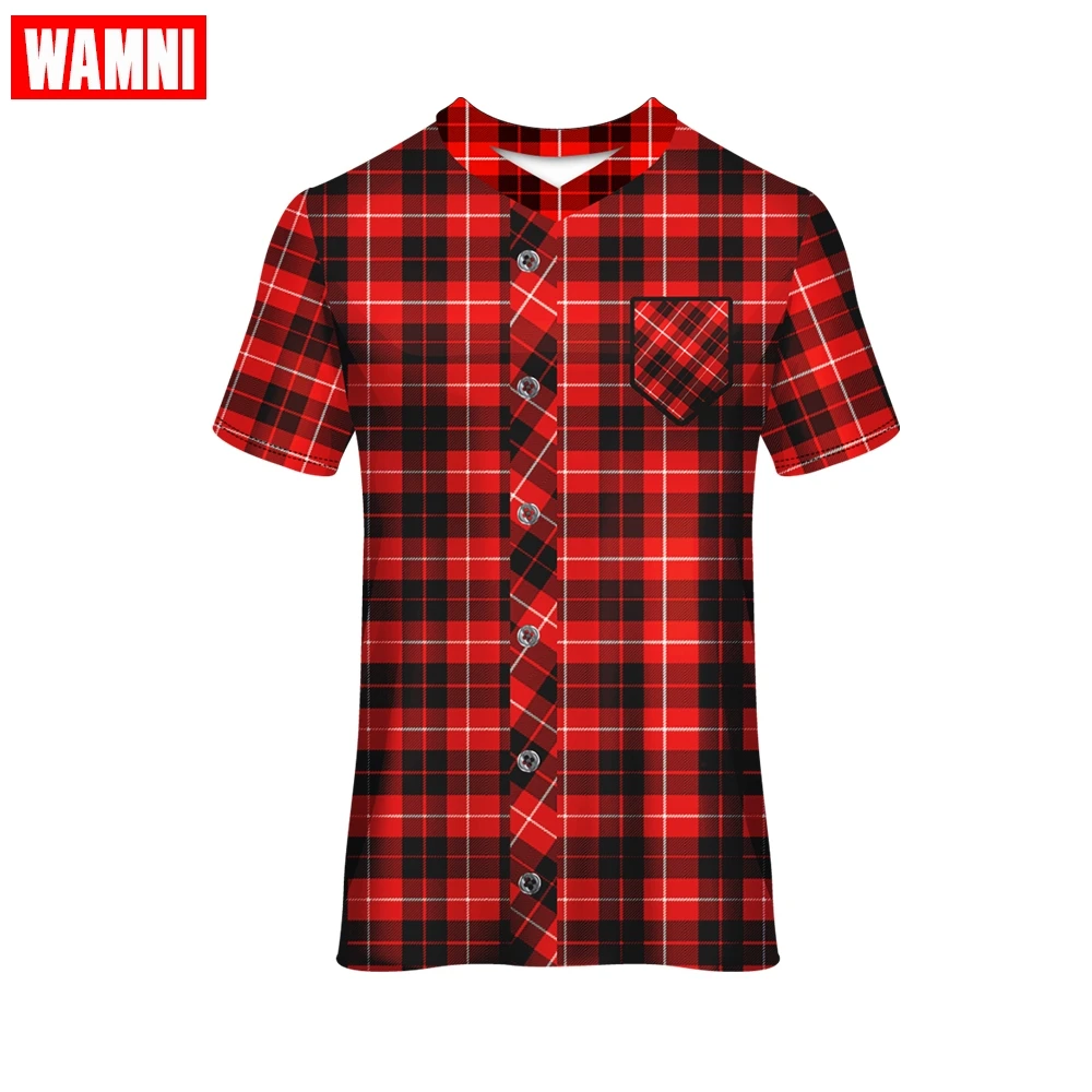 Футболка WAMNI в клетку с коротким рукавом футболка для бега спортивная одежда