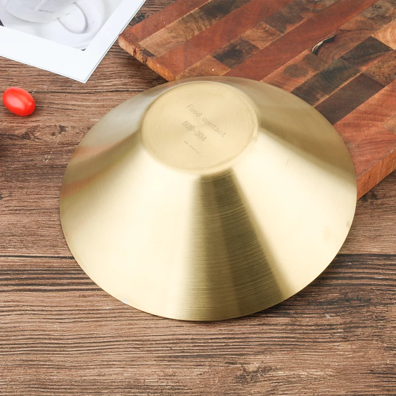 Миска из нержавеющей стали 304 однослойная миска для холодной лапши креативная