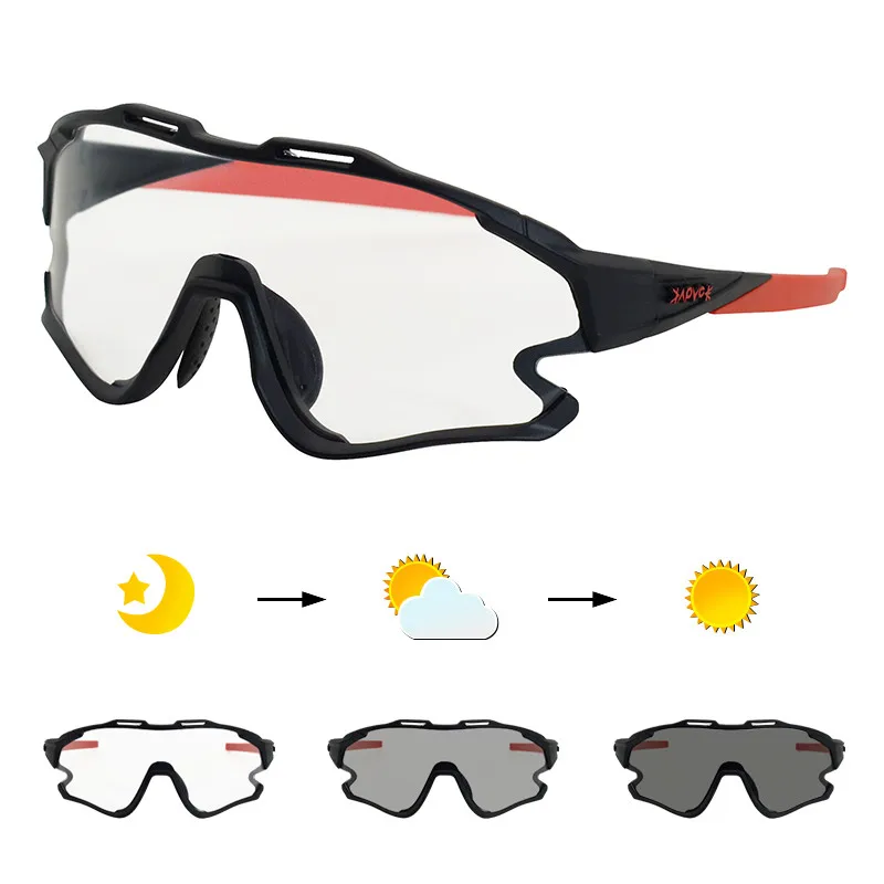 

Men & Sport Fishing goggles Eyewear ciclismo 1Lens cycling cycling glasses sunglasses oculos Photochromism Women bike glasses gl