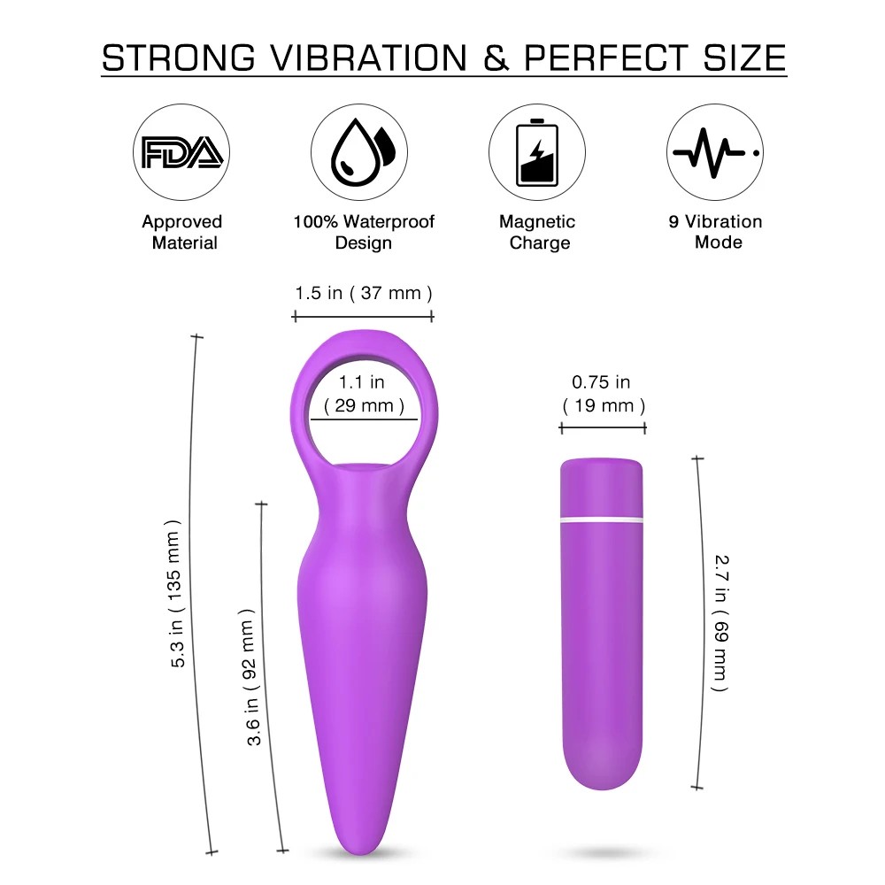 Кролик вибратор Анальная пробка вибраторы Стимулятор точки G секс игрушка для