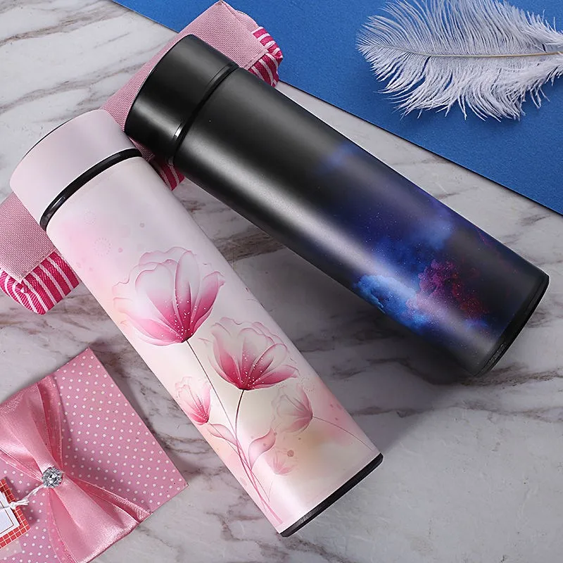 Интеллектуальный термос из нержавеющей стали бутылка с температурным дисплеем