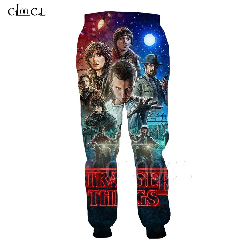 Новые модные мужские и женские спортивные брюки штаны TV Stranger Things 3D принт в стиле