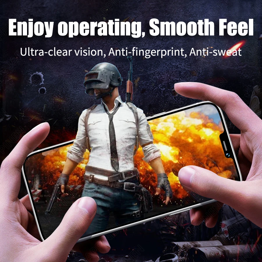 RUZSJ 3 in 1 Front and Back Tempered Glass On For iPhone 13 Pro Max Screen Protector + Camera Lens Glass For iPhone 12 Pro Mini