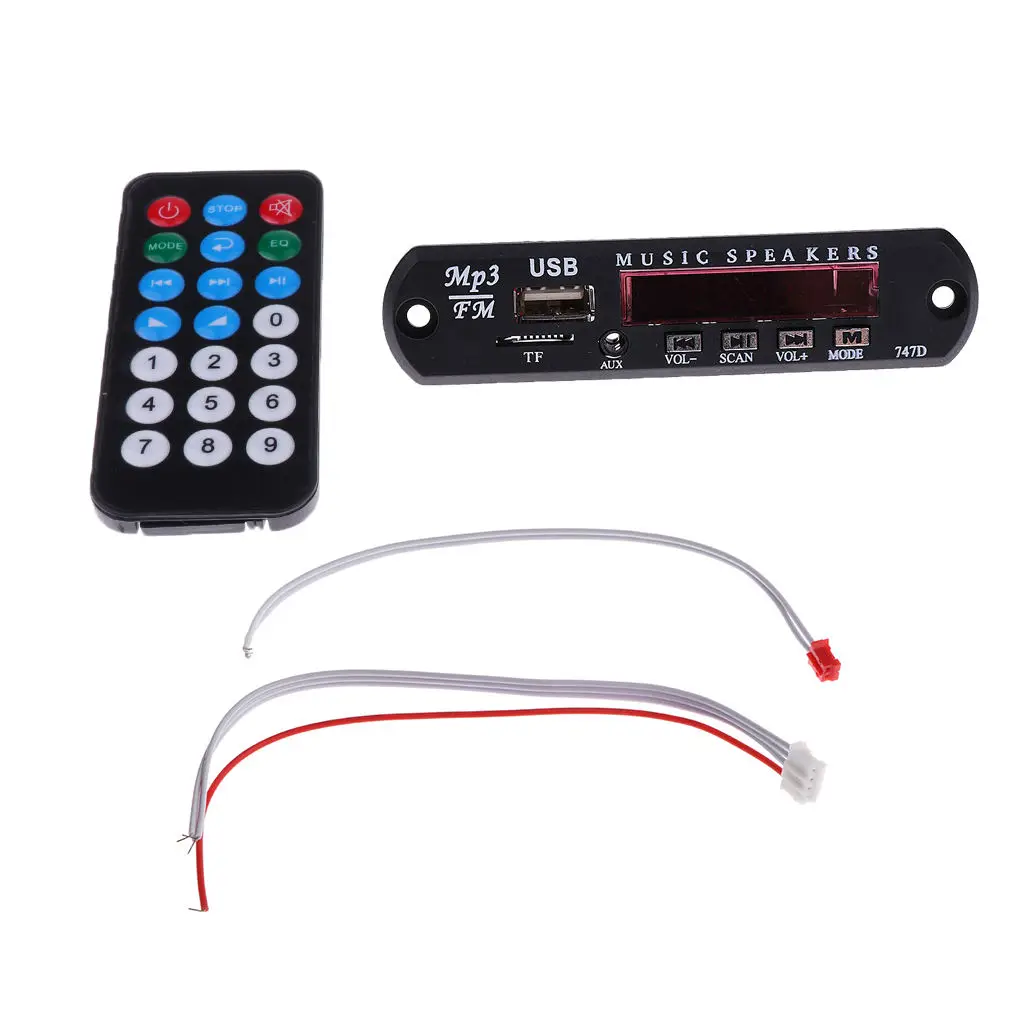 Беспроводной Автомобильный MP3 декодер аудио модуль 12 В USB SD MMC радио с