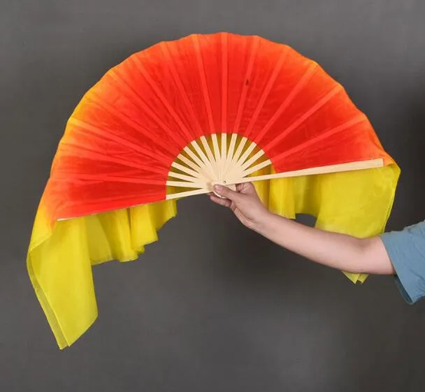 Веер для танца живота ручной работы из натурального шелка 1 пара | Тематическая