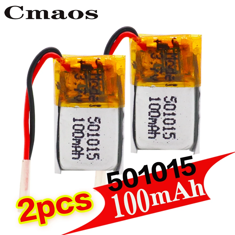 3.7v 100mAh Lithium li-Polymer LiPo Rechargeable Battery For DIY Mp3 headphone bluetooth Recorder headset 501015 | Электроника