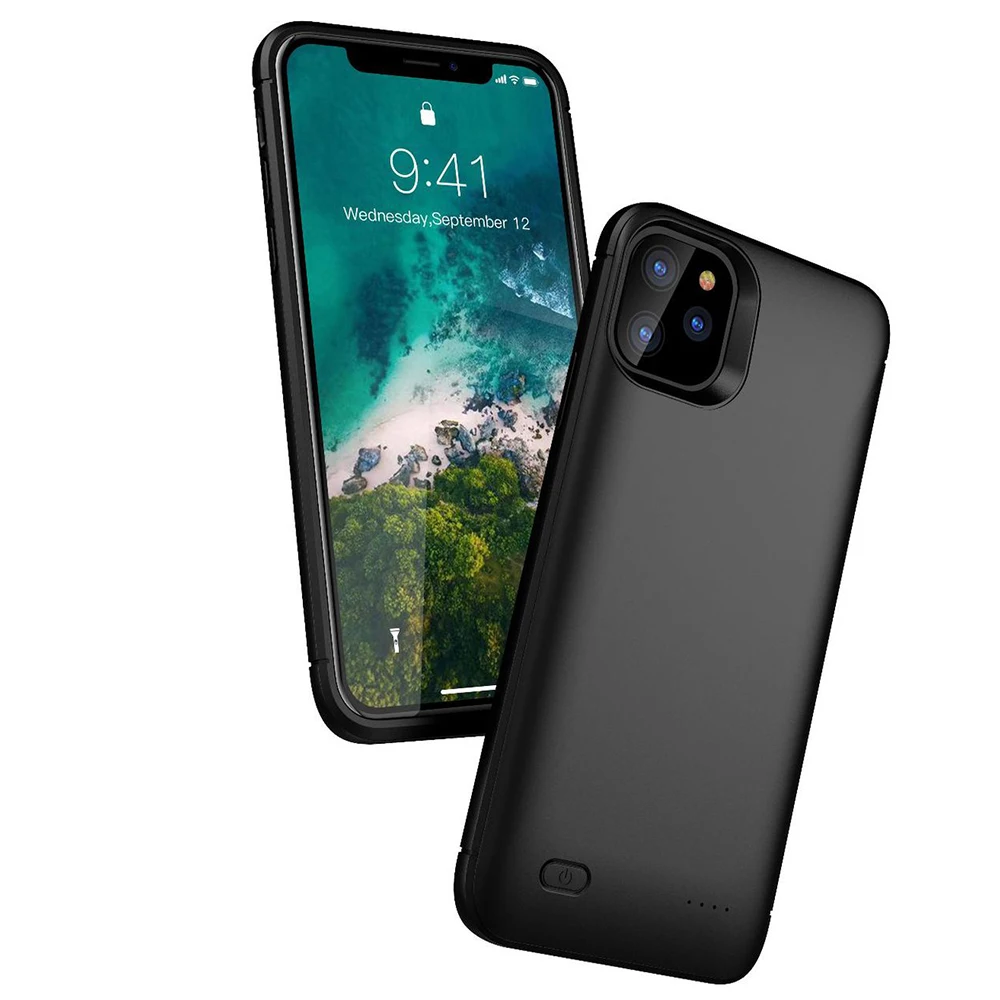 Чехол с зарядным устройством на 6200 мА · ч для iphone 11 11Pro Pro Max чехол смартфона