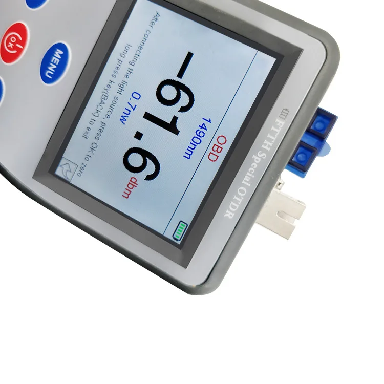 30km-50km All in one FTTH Special OTDR English Language OPM VFL SLS OTDR Multi-function Fiber Optic Attenuation Fault Detector