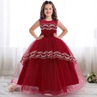 occasions long evening dress girl gown kids dresses for girls children princess wedding dress elegant 4 12 years