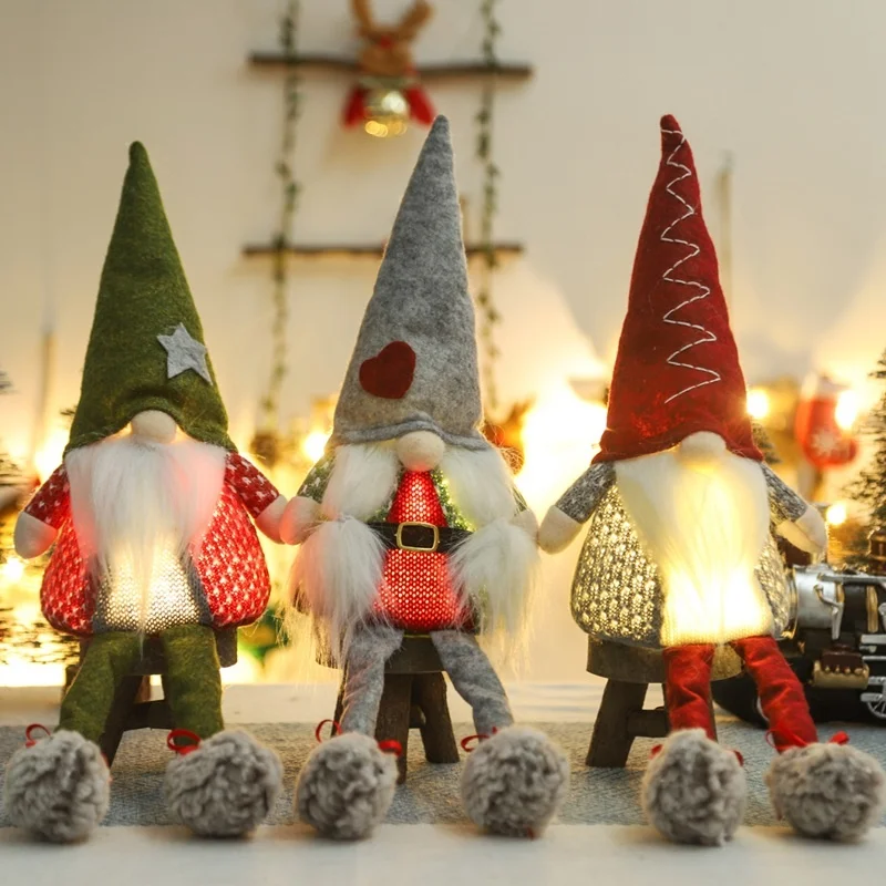 

Декоративный яркий манекен на Рождество 2021, украшение для дома, Рождественская елка 2021, Рождество, рождественские подарки, новый год 2022