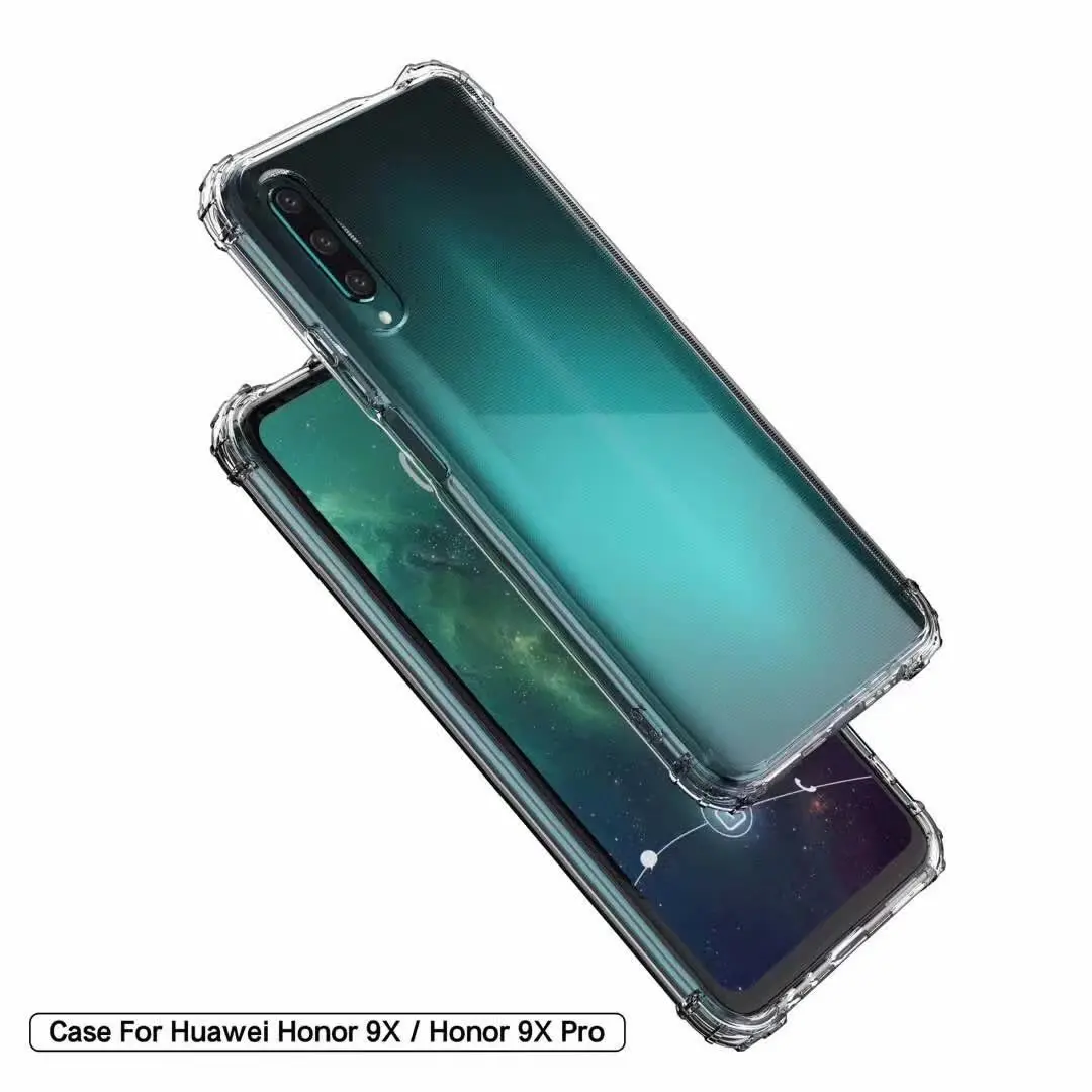 Противоударный мягкий чехол для Huawei Honor 9X Pro противоударный с военным уровнем 10 Lite