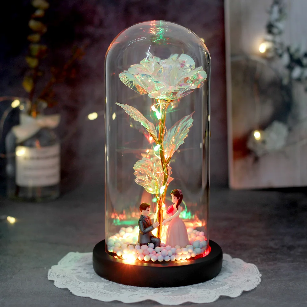 Фольга из 24-каратного золота искусственный цветок красавица чудовище в