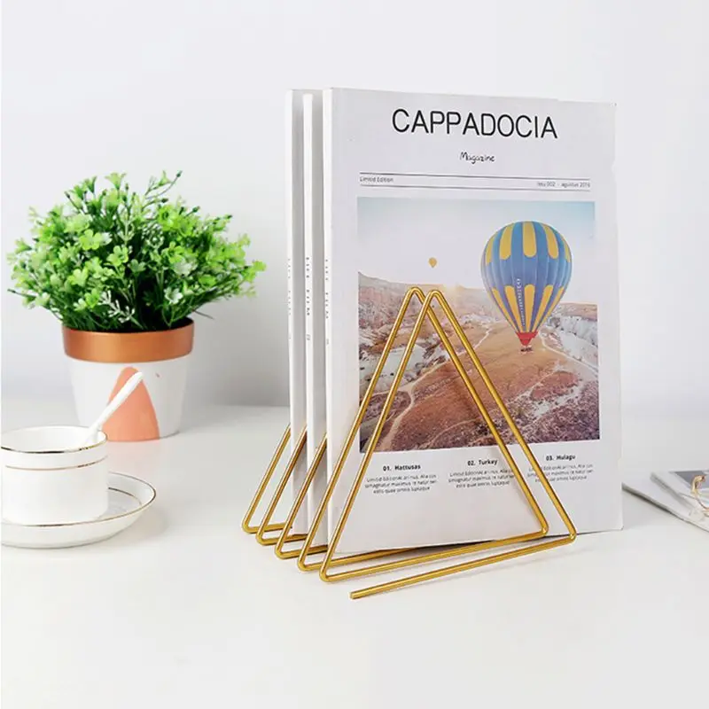 Скандинавская треугольная Простая подставка для книг настольная стойка