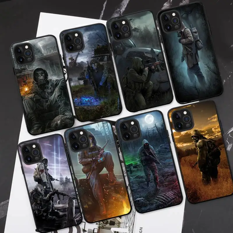 

Stalker Clear Sky Phone Case For iPhone 13 11 8 7 6 6S Plus X XS MAX 5 5S SE 2020 XR 11 pro DIY Funda