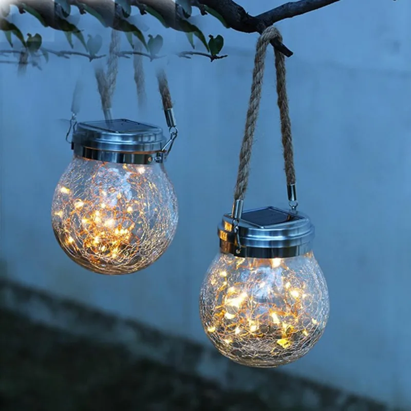 

LED Solar Fairy Light Powered Mason Jar Lights For Outdoor Patio Party Wedding Garden Courtyard Decorative Led Lamps