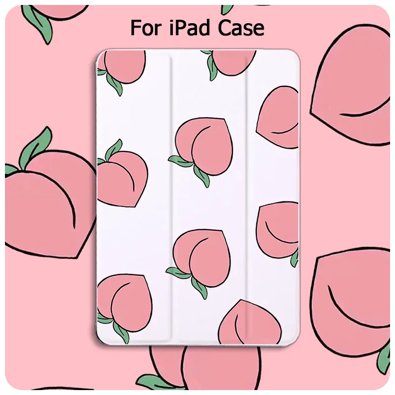 Чехол-книжка для iPad Pro 11 2020 Air 2 9 7 3 Mini 1 4 5 с изображением фруктов персиков |