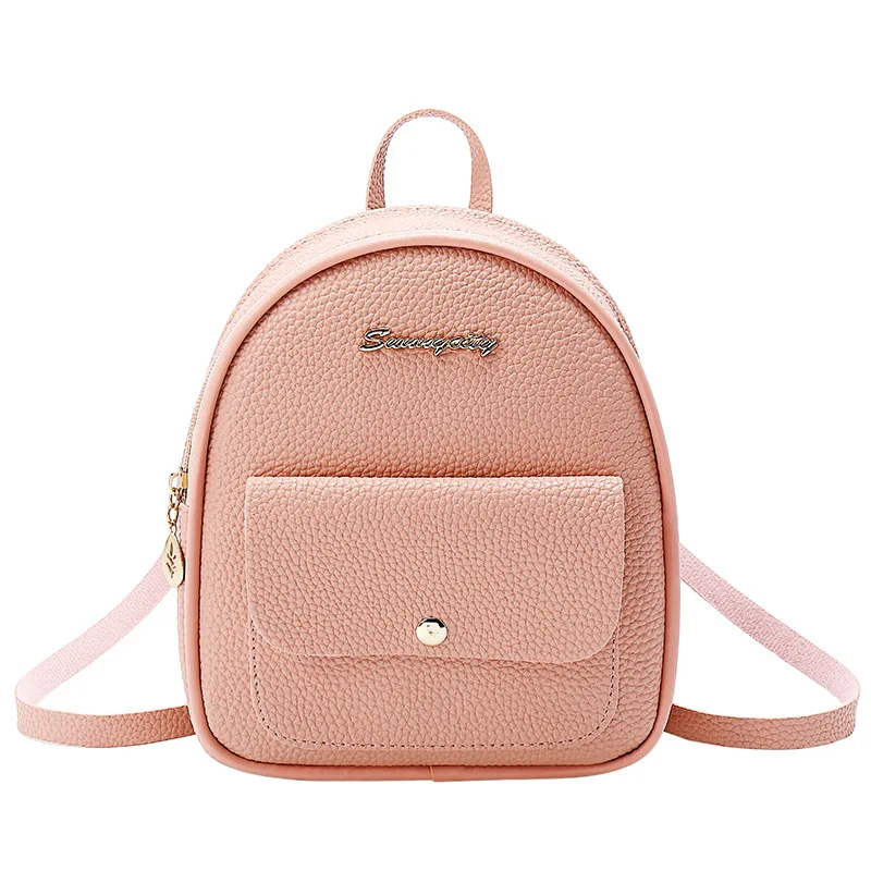 

Women's Mini Backpack Luxury PU Leather Kawaii Backpack Cute Graceful Bagpack Small School Bags for Girls