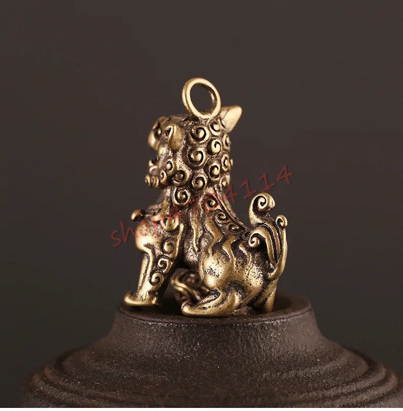 Креативный кулон в виде льва из чистой латуни изысканные поделки безделушки | Дом