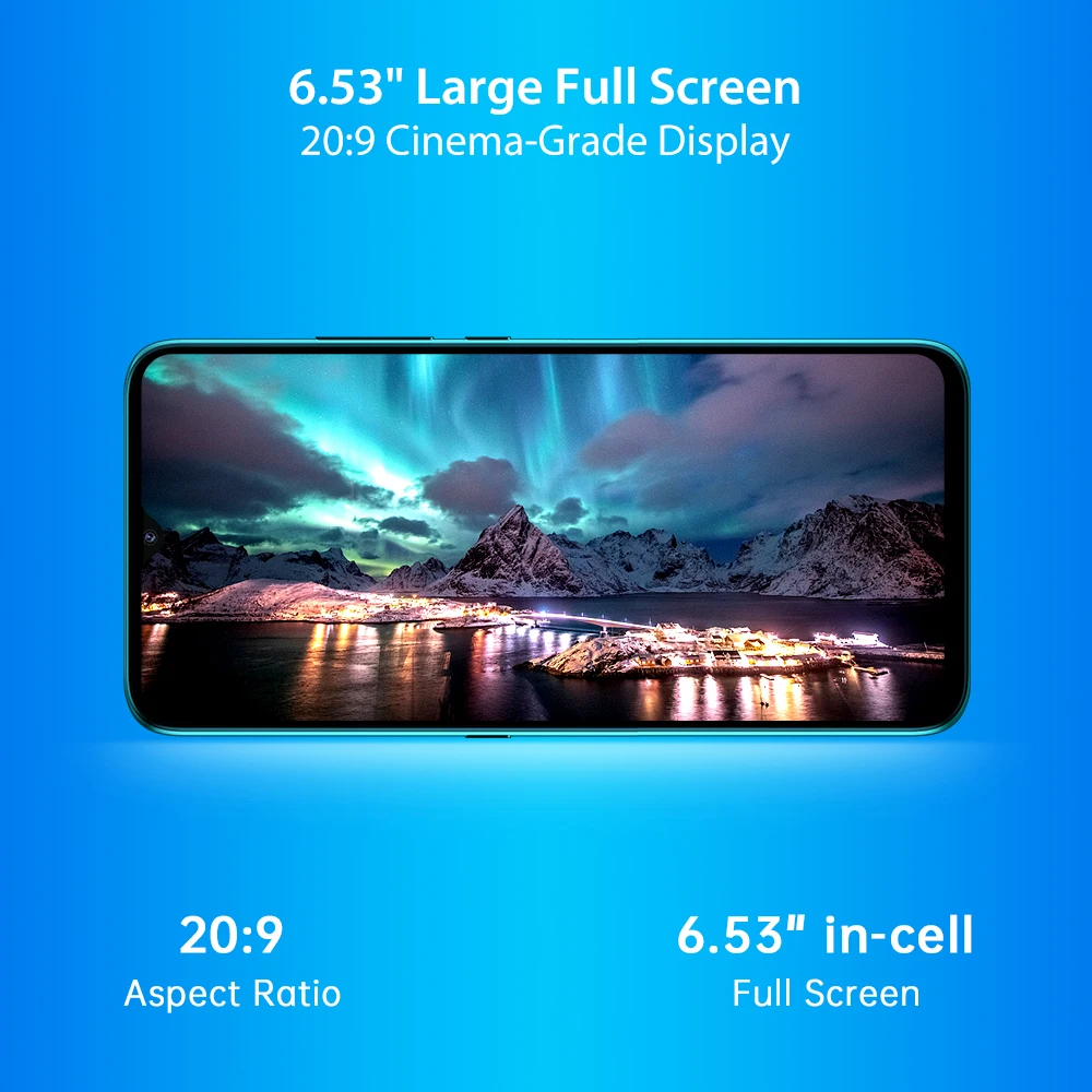 umidigi a7s 6 53 screen smart phone 32gb 4150mah in stock triple camera global version cellphone infrared temperature sensor free global shipping