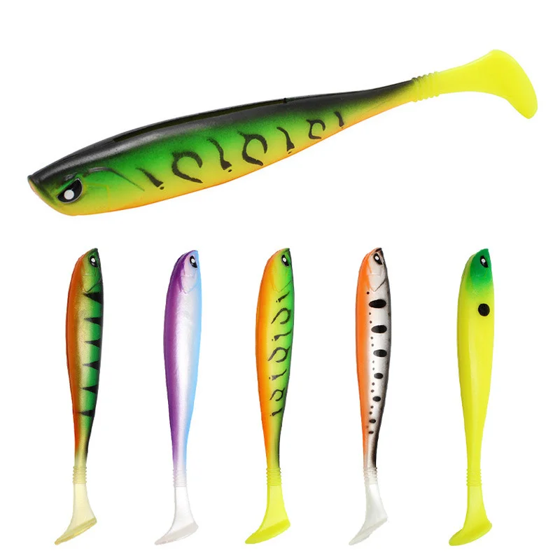 

2pcs/Lot Soft Lures Silicone Bait 13cm/10g Goods Luya Bait For Fishing Sea Wobblers Artificial Tackle Bait Mandarin Fish Mouth