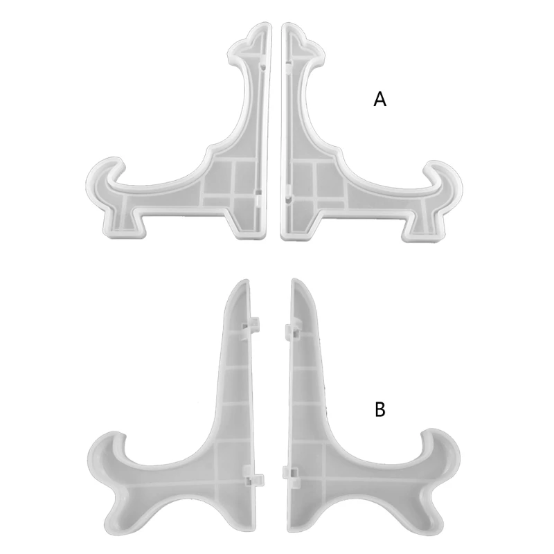 

1 Pair Desktop Storage Stand Crystal Epoxy Resin Mold Jewelry Display Shelf Rack Casting Silicone Mould DIY Crafts Tool