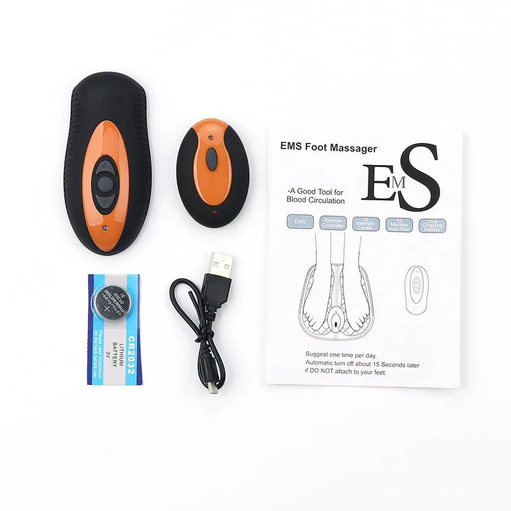 Remote Control EMS Foot Muscle Massage Stimulator ABS Physiotherapy Revitalizing Pedicure Massager Health Vibrator Mat |