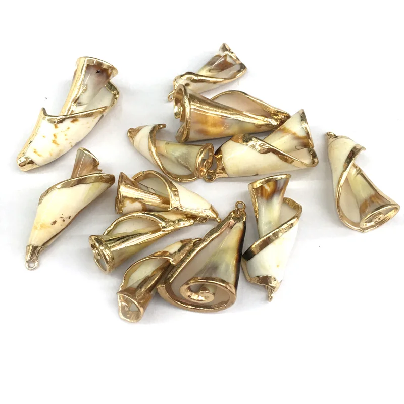 Подвески из натуральной ракушки неправильной формы ожерелье с кулоном сделай