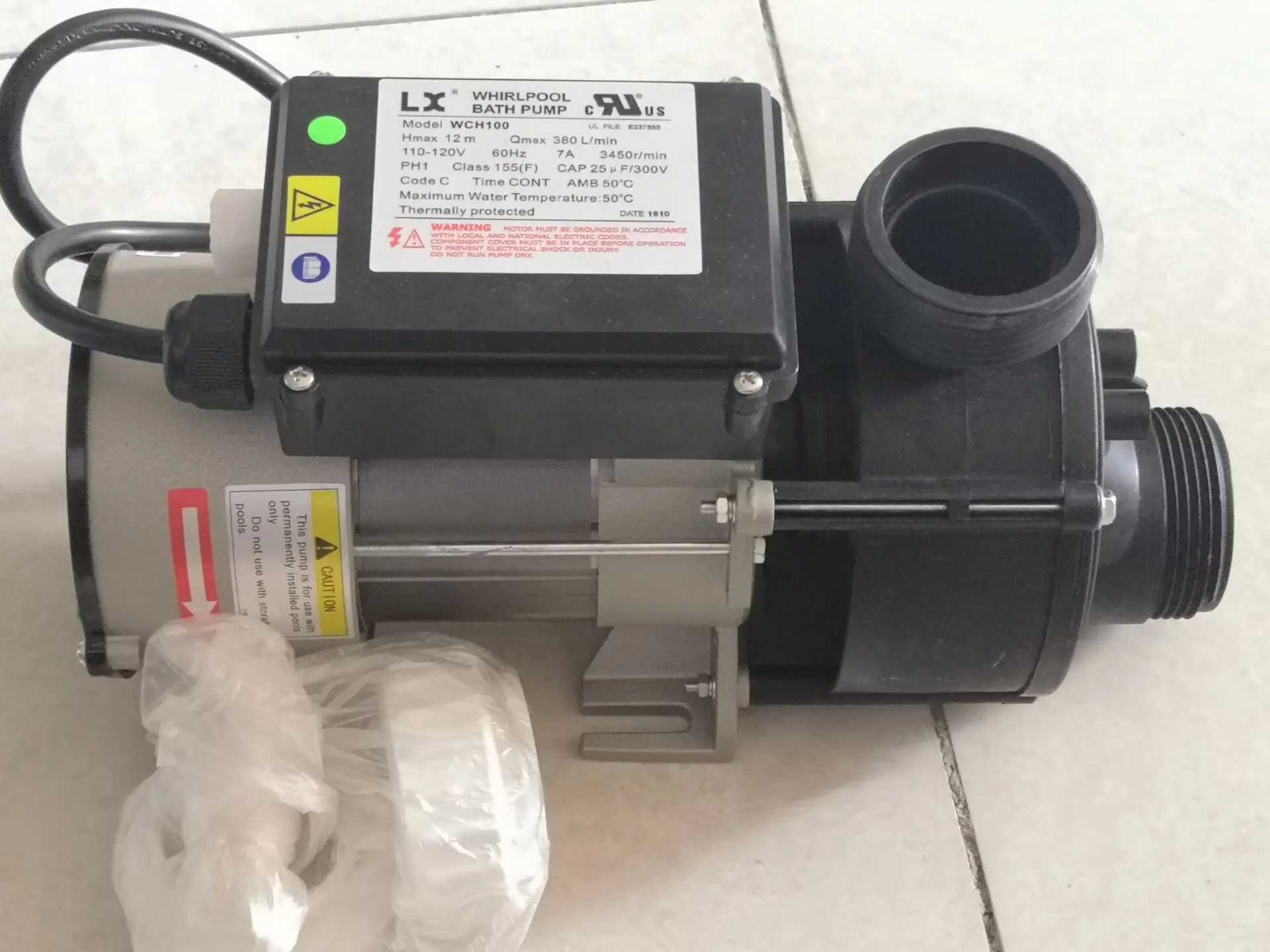 Набор всех деталей для ванны Коллекция с contol упаковкой 3/4 &quotjet punp 110V джакузи