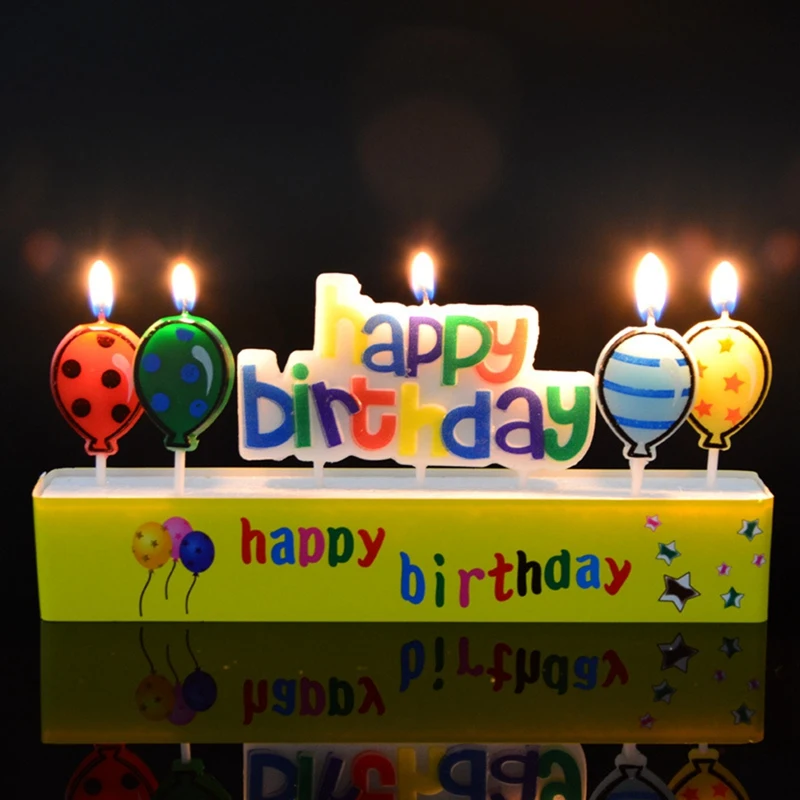 Непригорающий бездымный противень Цвет с днем рождения воздушные шары свечи Happy