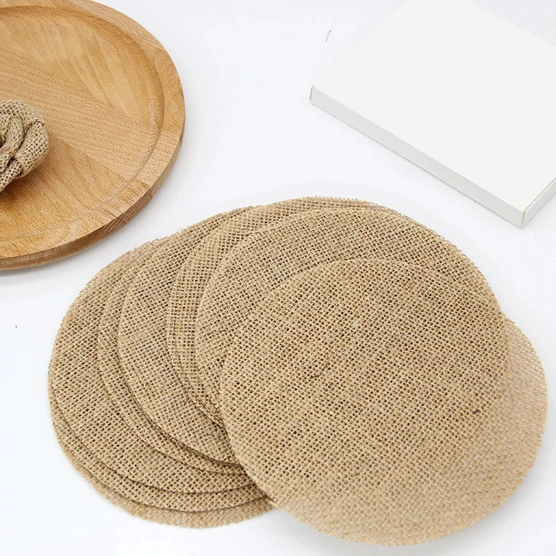 

Джутовая веревка, скатерть, круглая форма, свадебное украшение в деревенском стиле, Рождественская вечеринка, декор стола, свадебные принад...