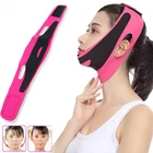 Эластичный Бандаж для похудения, V-образный пояс для подтяжки лица, женская маска для похудения, подтяжки подбородка, щек, маска для похудения, ремешок против морщин