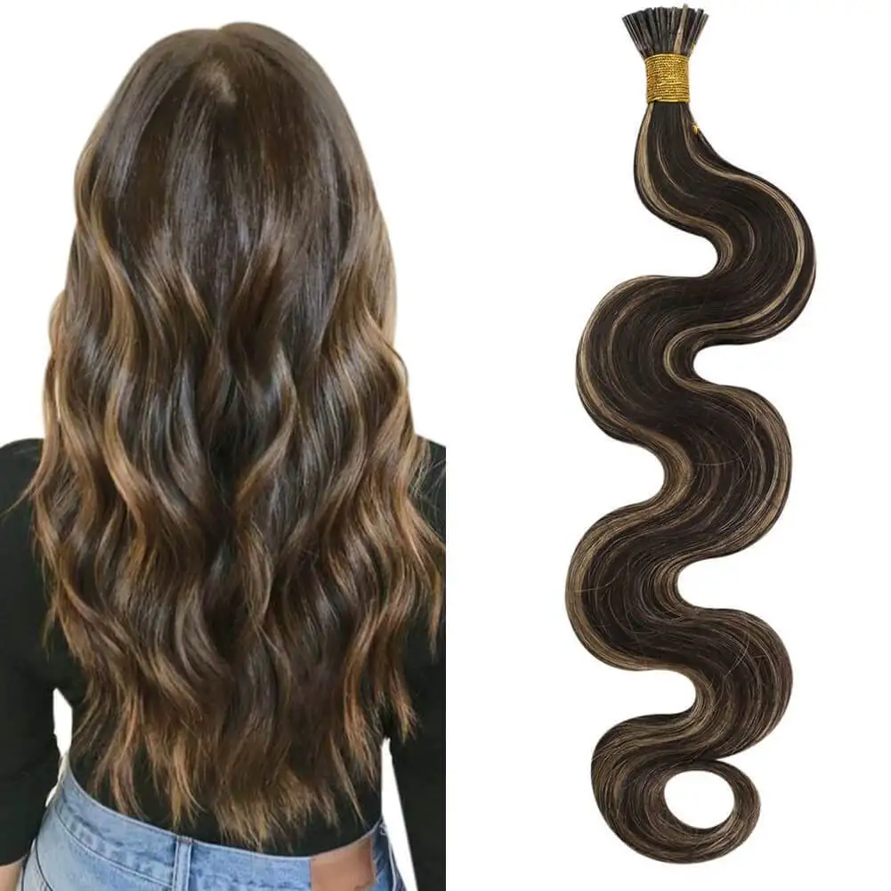 

[New Arrivals] Ugeat I Tip Hair Extensions 14-22" Keratin Pre Bonded Remy Human Hair Extensions Straight Hot Fusion Hair 1g/1s