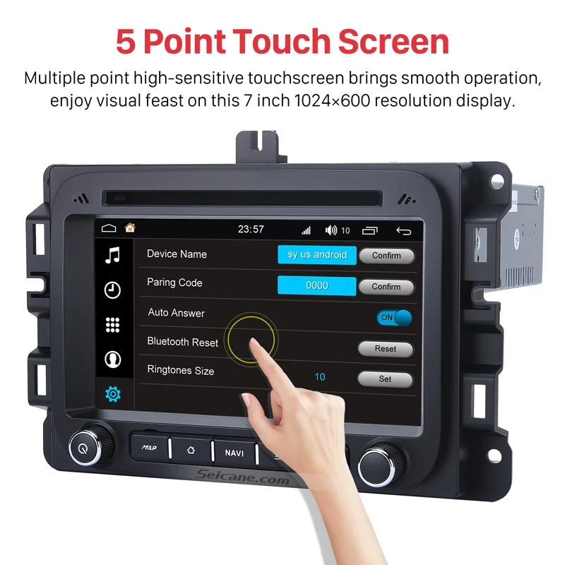 Габаритный автомобильный Головной блок радио аудио GPS мультимедийный плеер Android 8