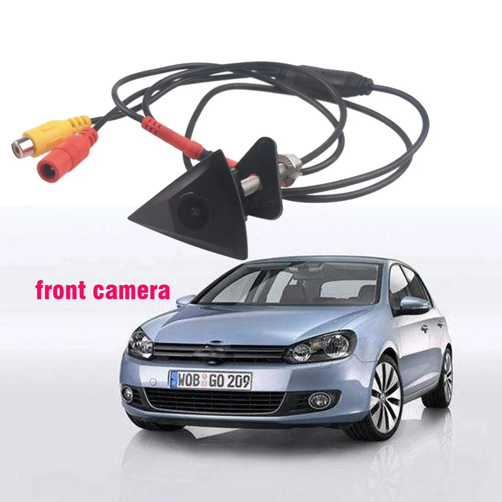Автомобильная CCD камера переднего вида для VW GOLF Jetta MK4 MK5 MK6 Passat B5 B6 Polo Tiguan Bora|Камеры
