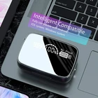 Беспроводные мини-наушники TWS, гарнитура Bluetooth 5,1, наушники с объемным звуком 9D, светодиодный дисплей, наушники