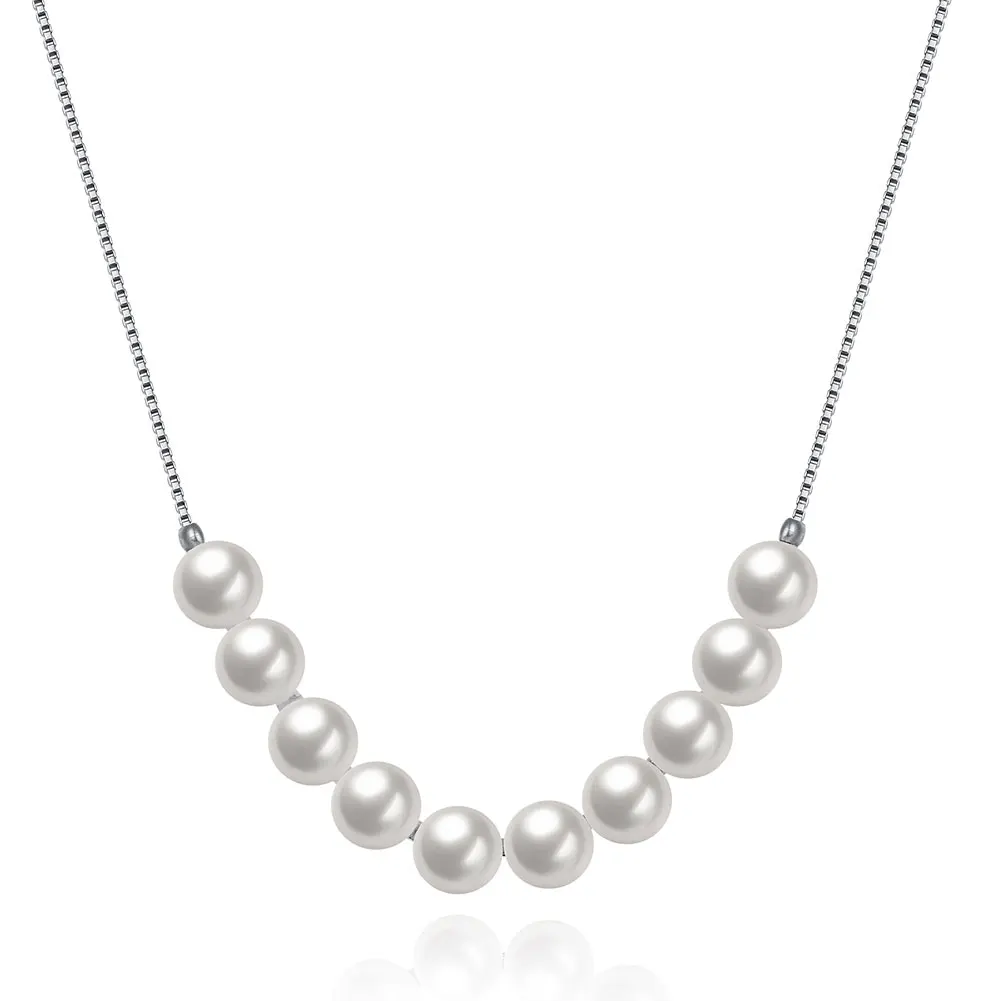 

Подлинное серебро 925 пробы кулон ожерелье для женщин натуральный белый пресноводный барочный жемчуг ювелирные изделия ручной работы DIY сва...